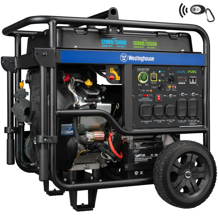 Westinghouse WGen12000DFc dual fuel generator